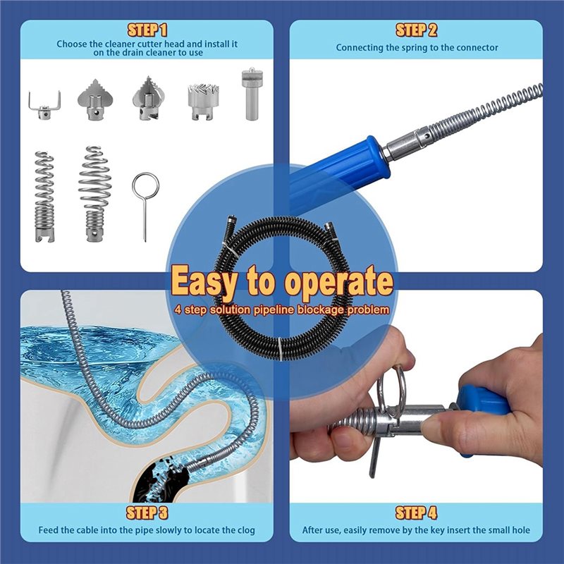 Outil de plomberie DT17, débou - Drain Snake Flexible avis et prix